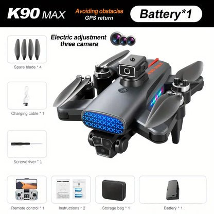 Oribital-K90 Max Drone GPS Positioning  Electric Triple Cameras